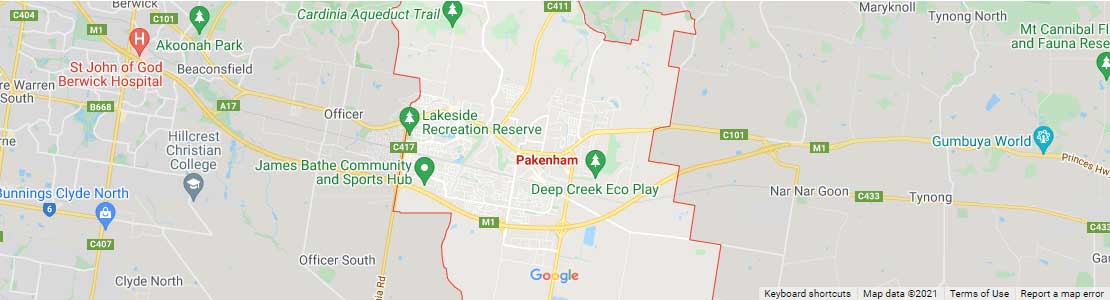 Pakenham map area